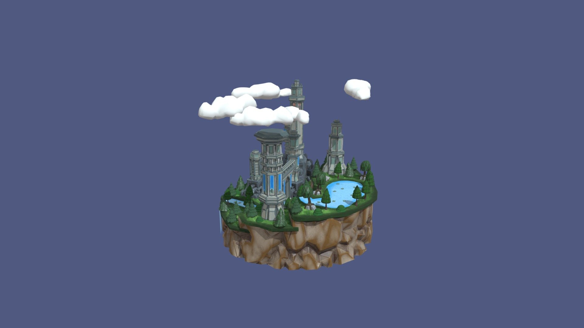 Stylized Castle Diorama
