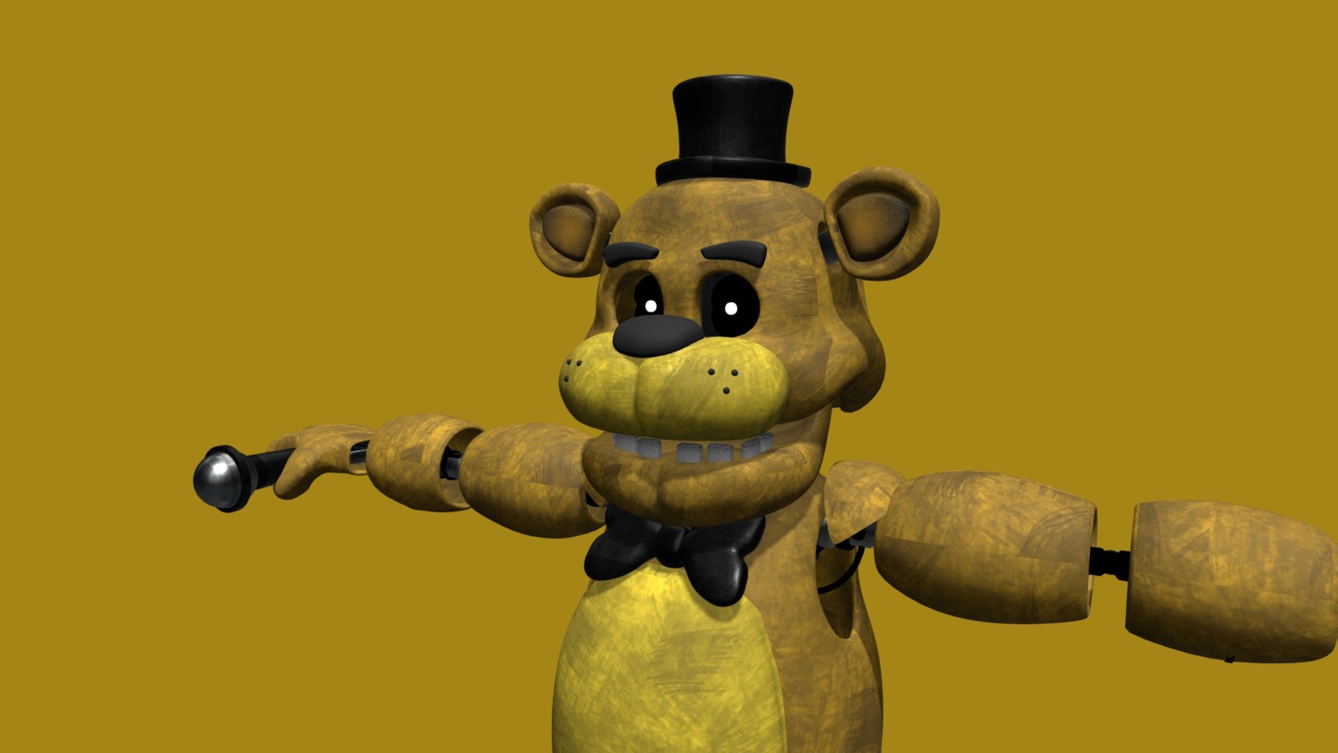 Golden freddy - Download Free 3D model by 🩸bloodrock freddy🩸 ...