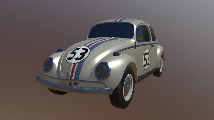 Herbie - 1963 Volkswagen Beetle 3D Model