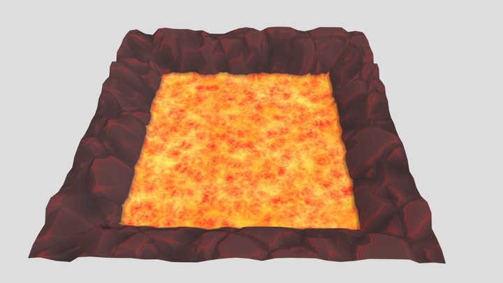 Material Stone & Lava 3D Model