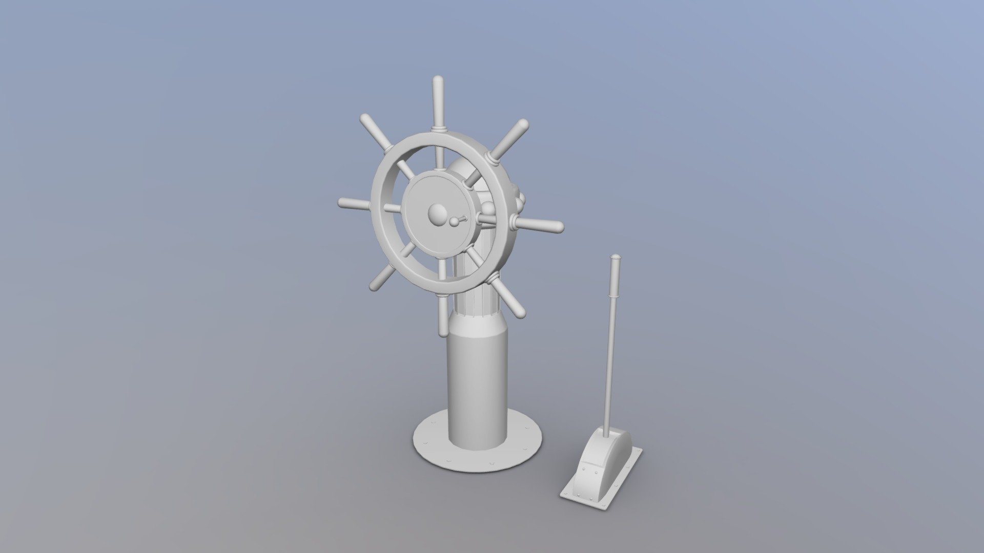 Wheel Rudder Modle - 3D model by wayne0063 [54f7681] - Sketchfab