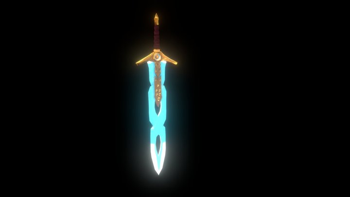 Crystal Sword 3D Model