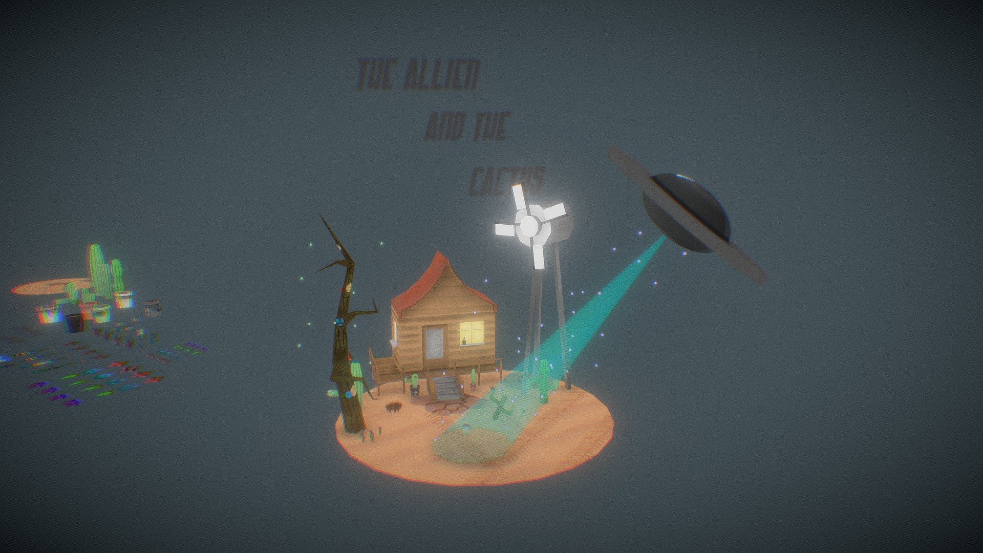 Aliens And Cactuses WIP
