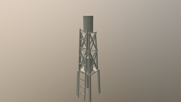 Water Tower 3D Model