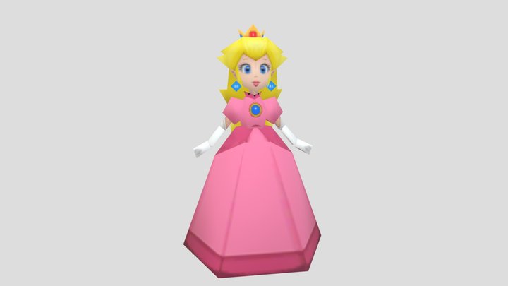 Mario Party DS - Princess Peach 3D Model