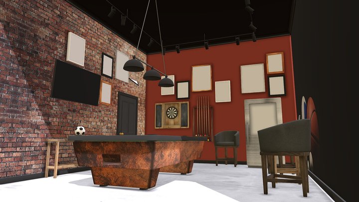 Billiard Room – Kostenloses 3D-Modell STL