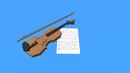 Violin 3D Model