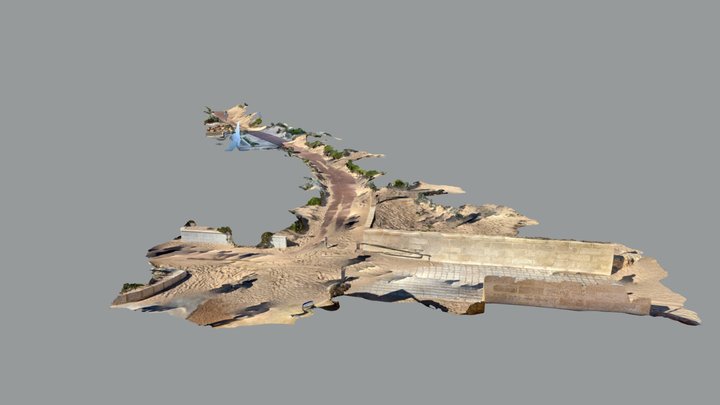 Pyramids sand build up 3D Model