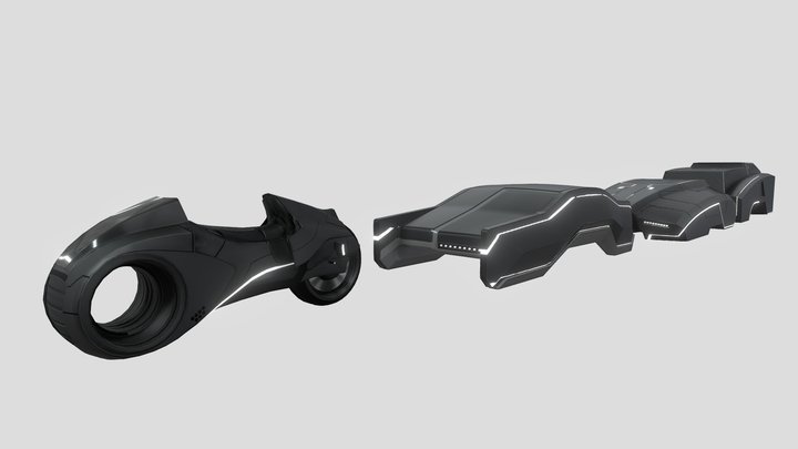 Tron Vehicles 3 3D Model