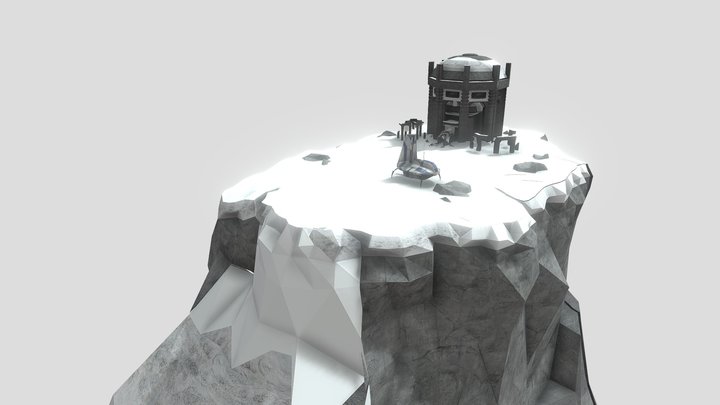 Corellia Frozen Hilltop Ruins 3D Model