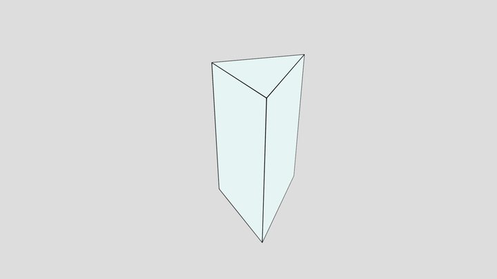 Triangular prism 3D Model