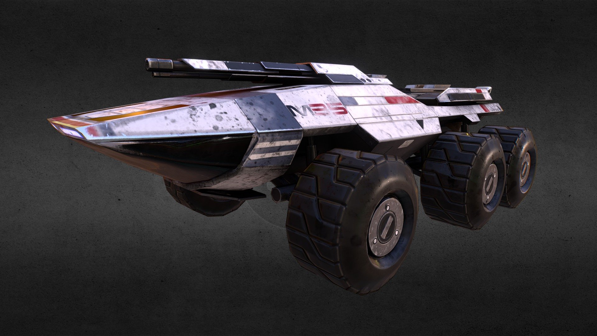 A Mako M35 vehicle from the first Mass Effect game. 