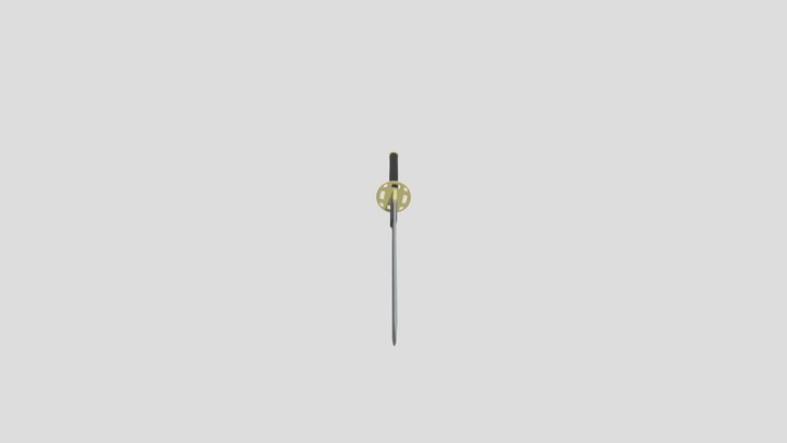 Low-Poly Katana 3D Model
