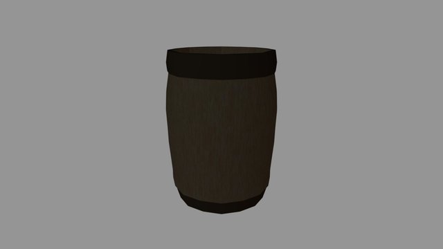 Dice And Barrel 3D Model