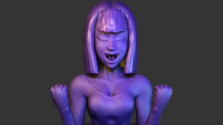 SculptJanuary. Day 3 - Excitement 3D Model