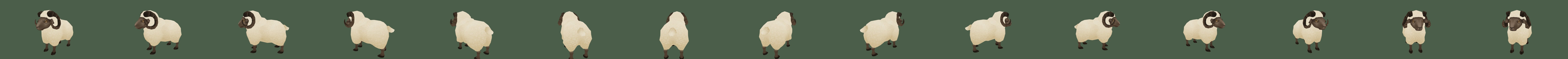 Sheep (Basic Animation) 3D Model