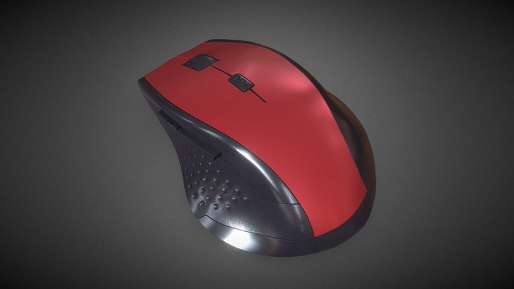 wireless optical gaming mouse 3D Model