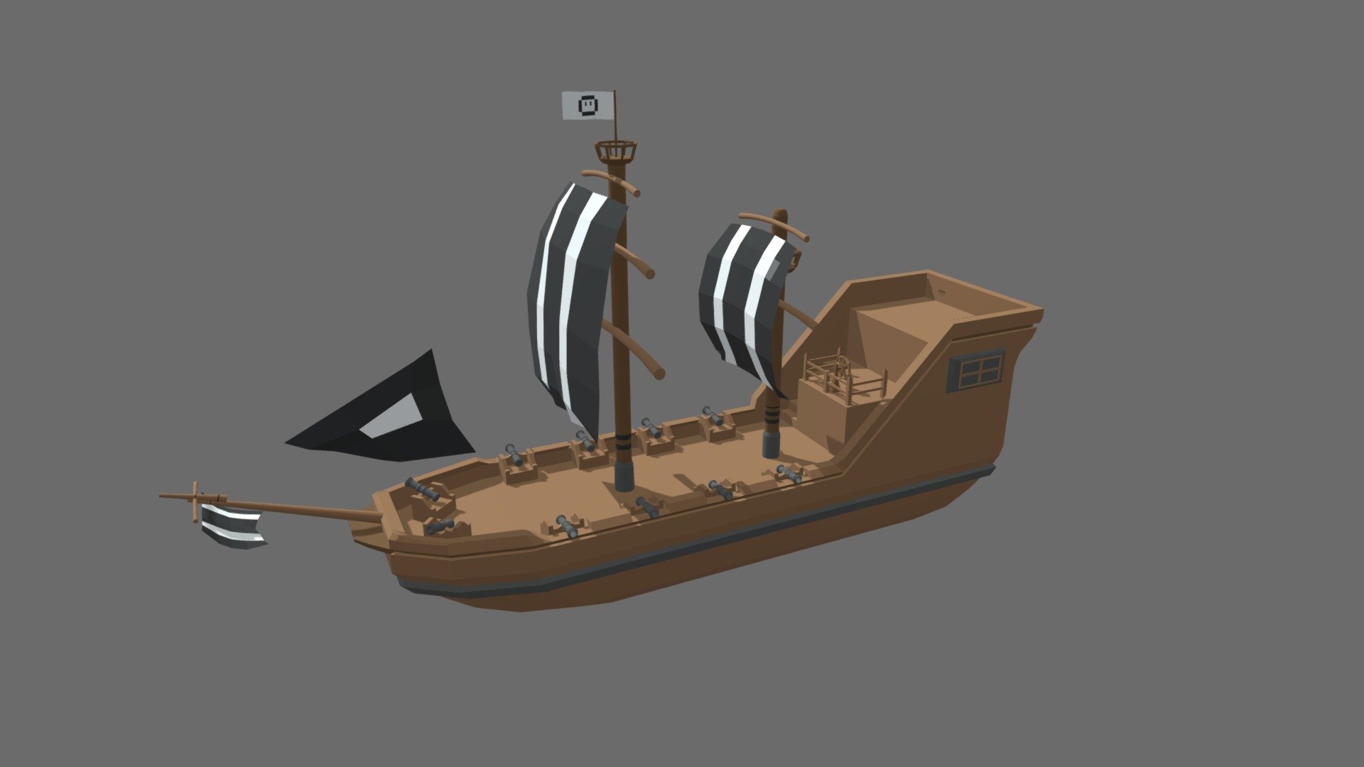 Pirate Ship - Download Free 3d Model By Lymite [54fe456] - Sketchfab