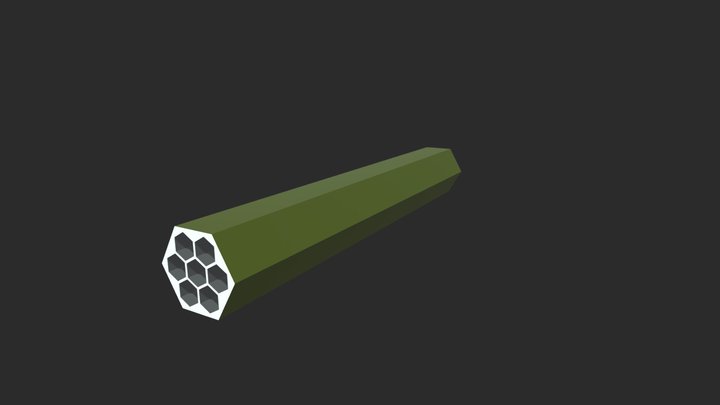 LAU-68  Rocket Launcher 3D Model