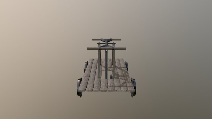 Medieval Engineers Rails Mod: Handcart 3D Model