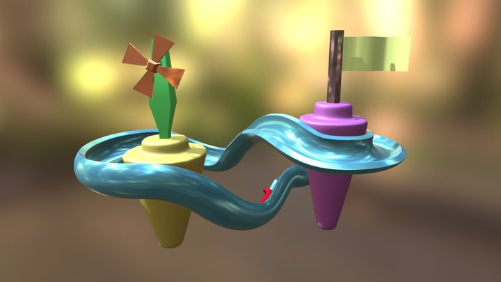 ROLLER COASTER 3D Model