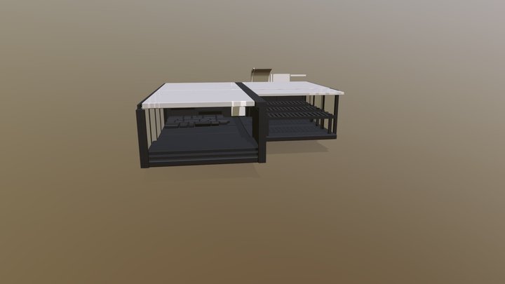 Modular asset Indoor exterior greenhouse 3D Model