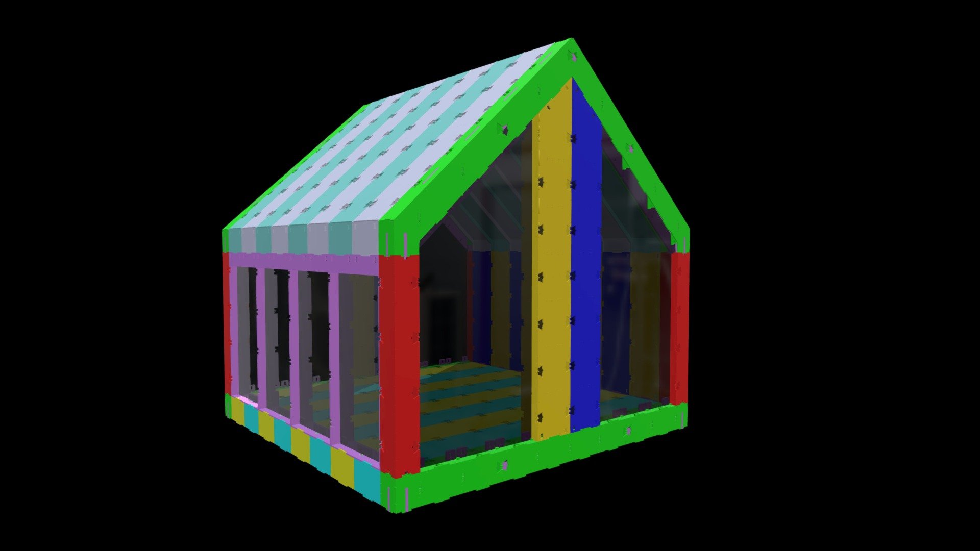 House 8 v2 (edited 4mm MDF laser model)