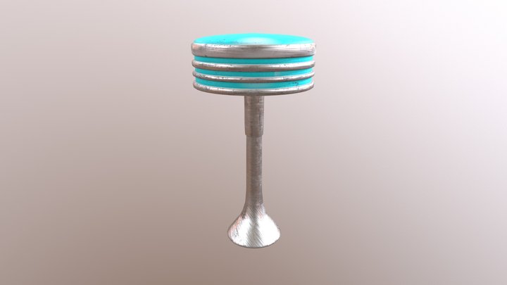 Old Diner stool redo 3D Model