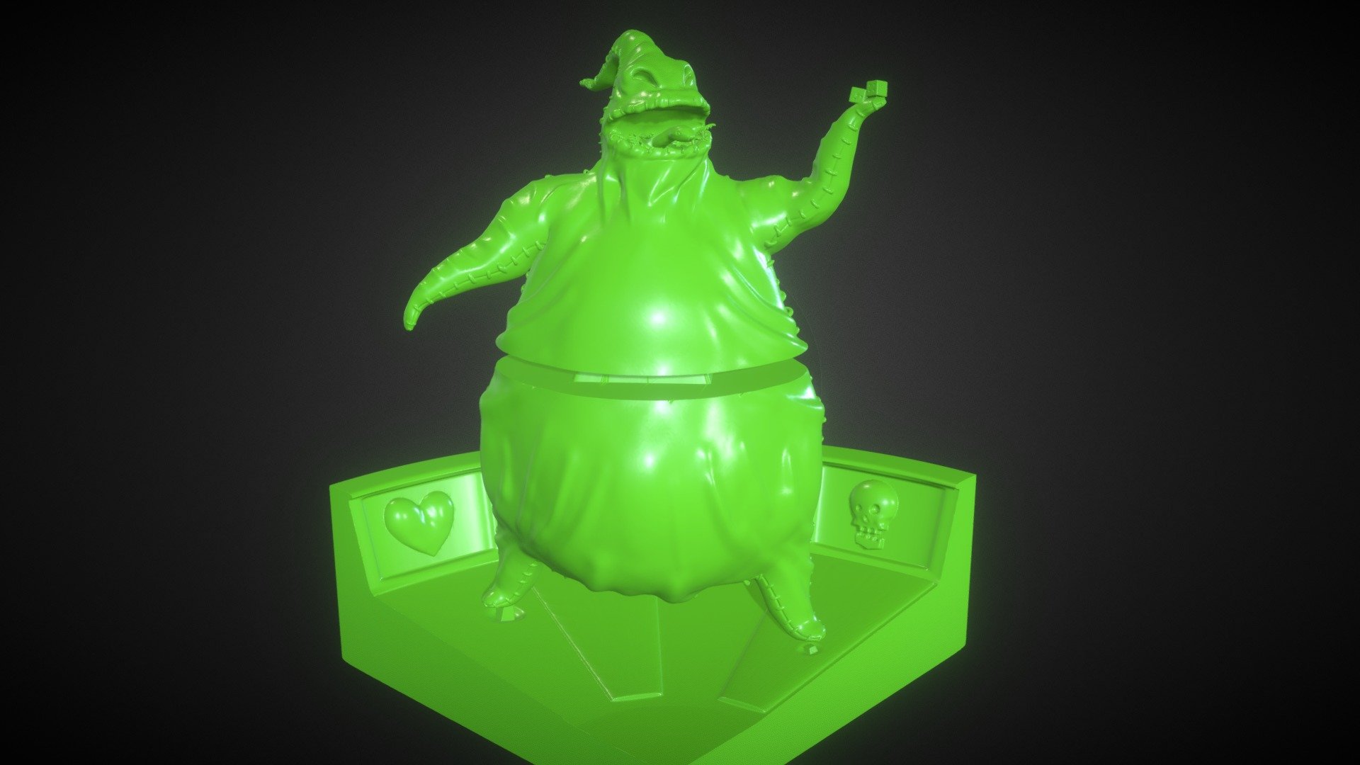 Oogie Boogie Sculpture Buy Royalty Free 3d Model By Paburoviii