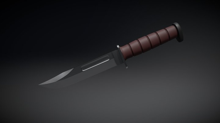 Nóż wizualizacja 3D Model