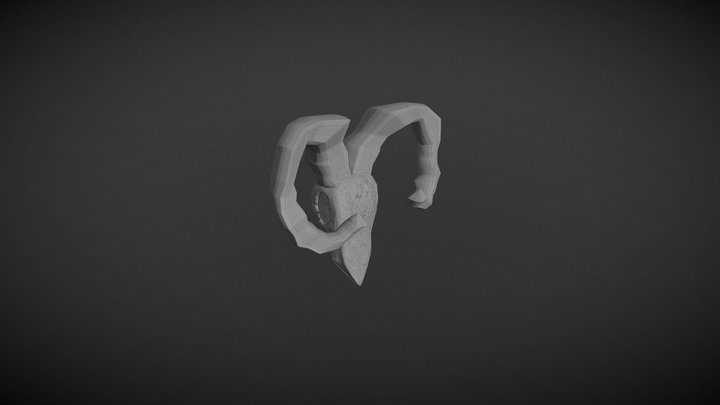 Skull Ram 3D Model
