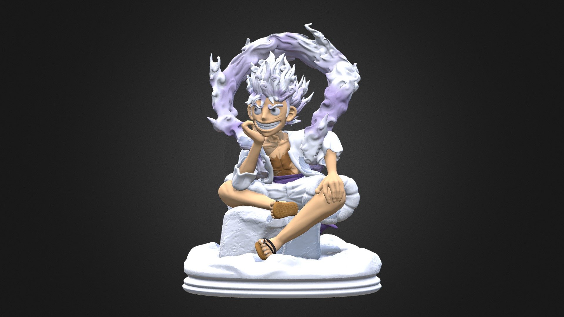 Luffy Gear 5 Figure 3D printable - Buy Royalty Free 3D model by 3DHArt ...