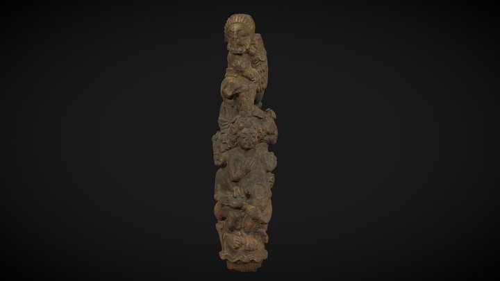 A Roman key handle from Leicester 3D Model