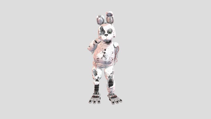 Withered Bonnetthe Bunny 3D Model