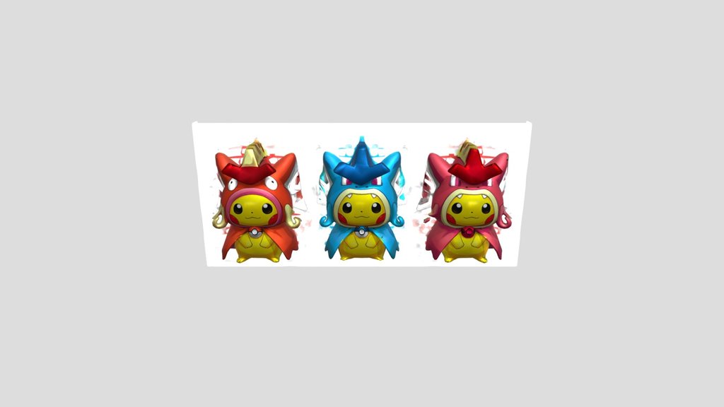 Dragon Helm Pikachus