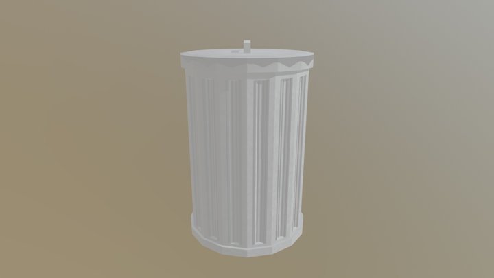 Lata de Lixo 3D Model