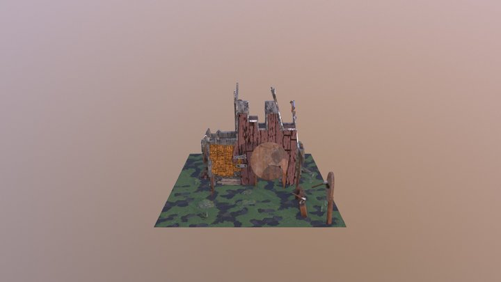 Dwarf house 3D Model