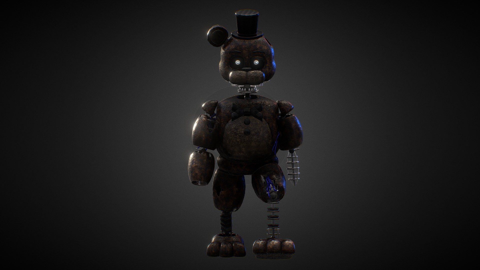 Fnaf 3d model. Игнайт Фредди. TJOC Фредди. ФНАФ игнайт Фредди. Ignited Freddy 3d.