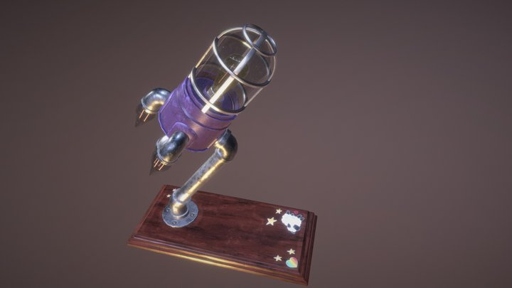 Rocket Lamp 3D Model