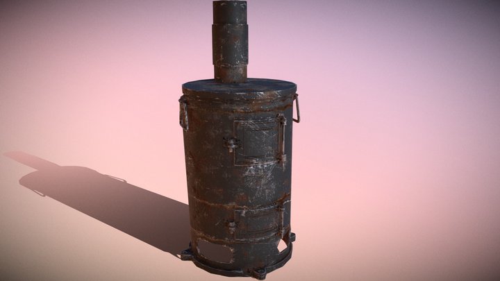 Potbelly Stove (Old Stove/Classic Stove) 3D Model