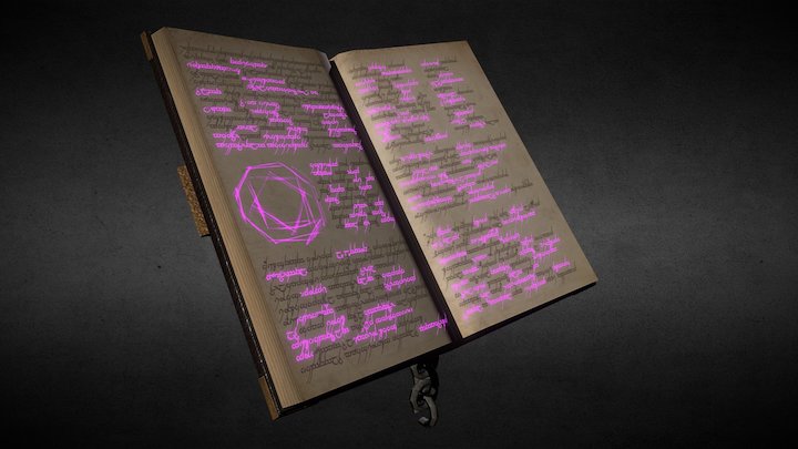 Tome Of Teremancy TEXTURED 3D Model