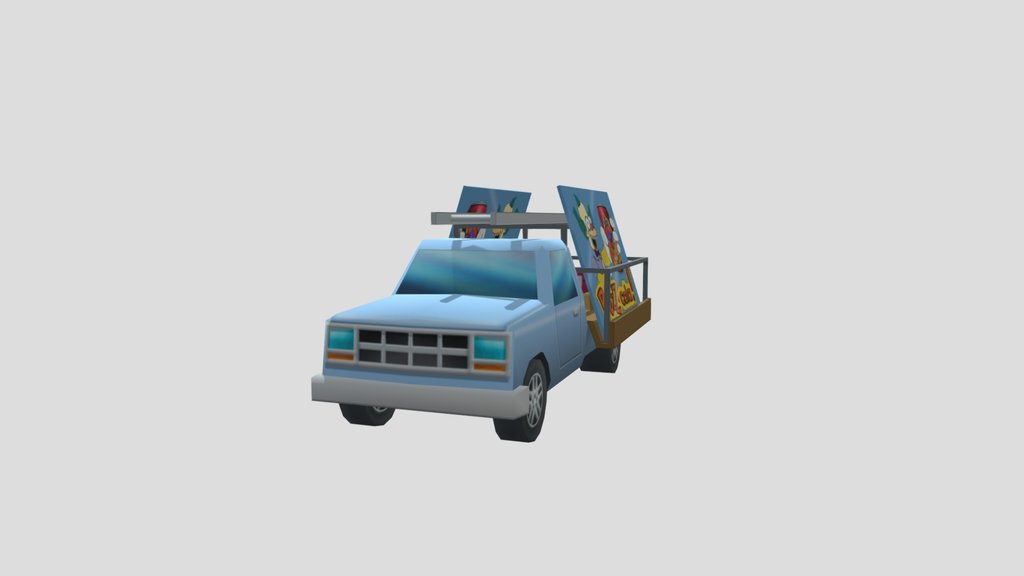 The Simpsons Hit And Run Glass Truck