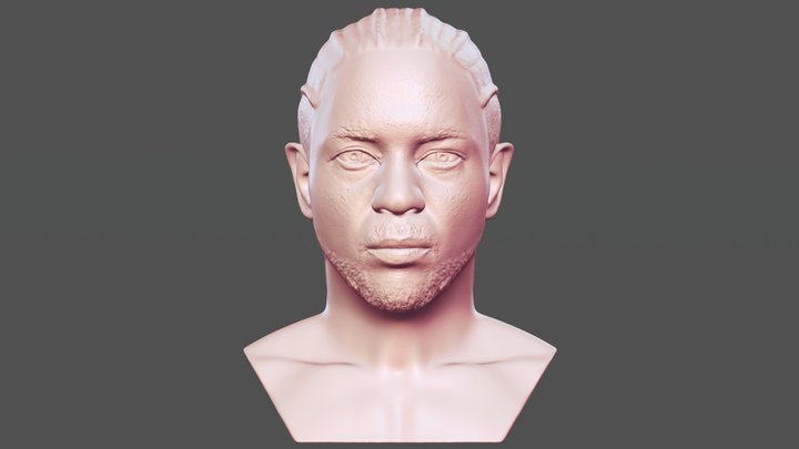 Kendrick Lamar bust for 3D printing 3D Model