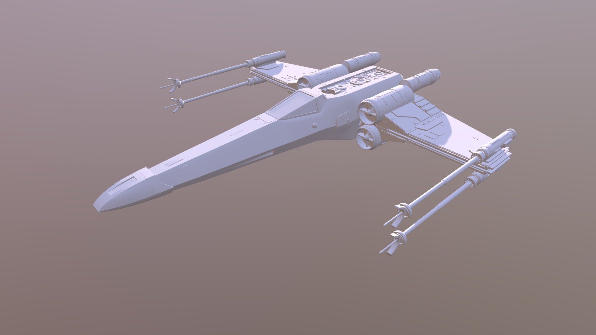 X-Wing Fighter (Star Wars) Closed Wings