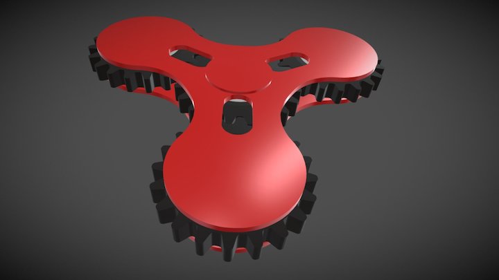Gear Spinner 3D Model