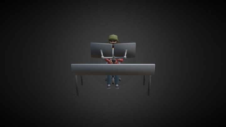 Office Animation 1 3D Model