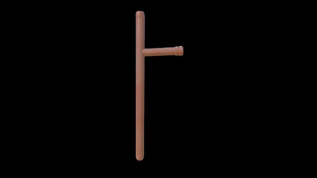 Wooden Tonfa 3D Model