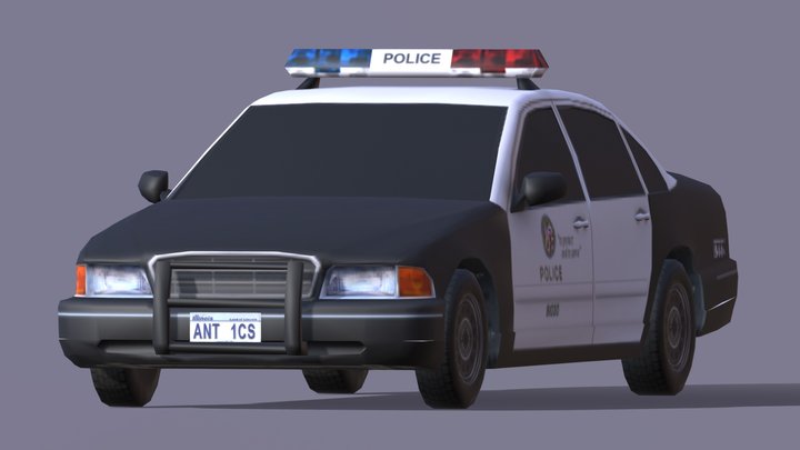 Police Car 3D Model