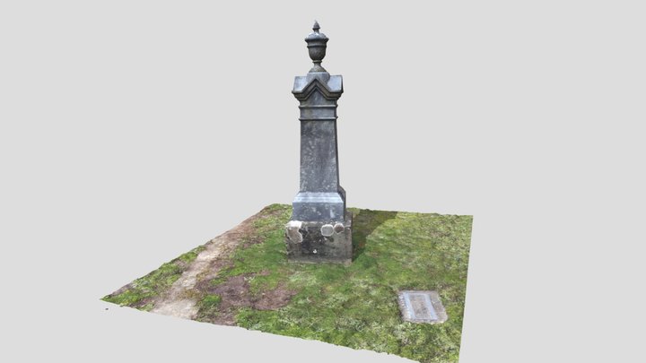 VanBuren Gravestone - Jefferson Cemetery 3D Model