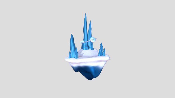 Crystal Key Diorama 3D Model
